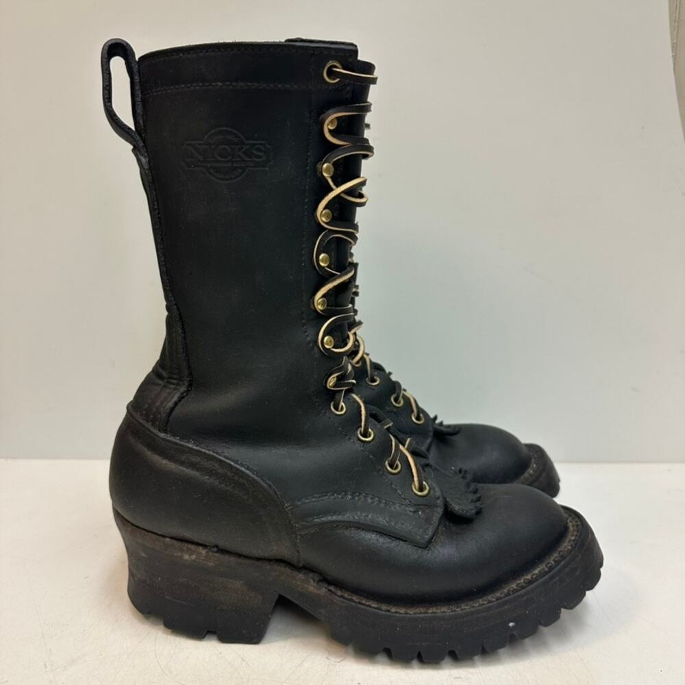 EUC Nick's Boots 10" Hot Shot Classic Arch Logger Heel Wildland Fire US 5 Wide